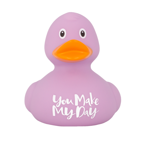 "You made my day" Duck, purple