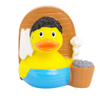 LILALU rubber duck Sauna frontal view