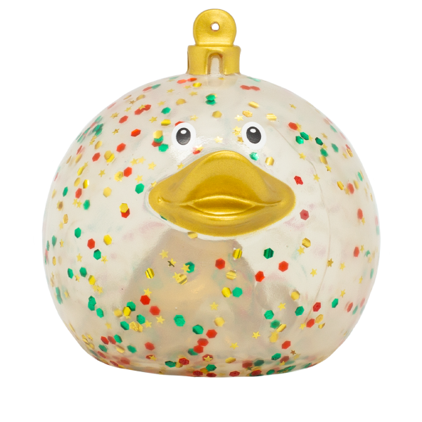 Glitter Christmas Ball Duck