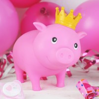 LILALU BIGGYS piggy bank It´s a girl with balloons