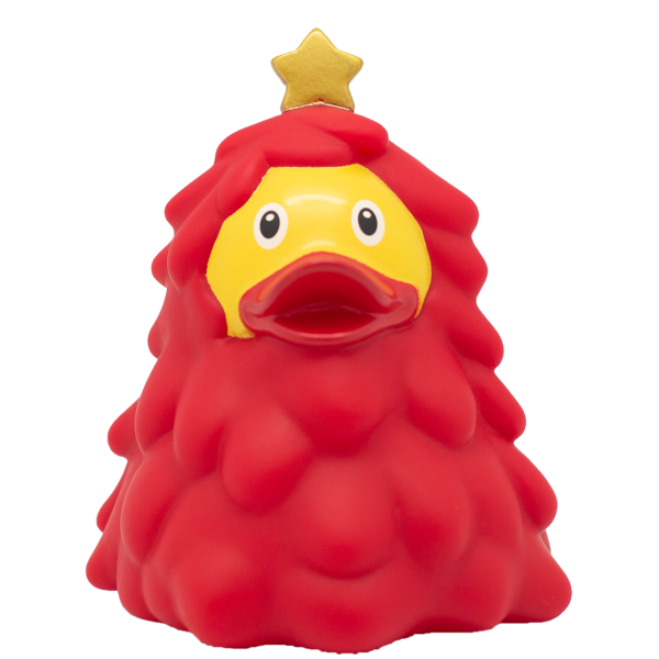 Weihnachtsbaum Ente, rot
