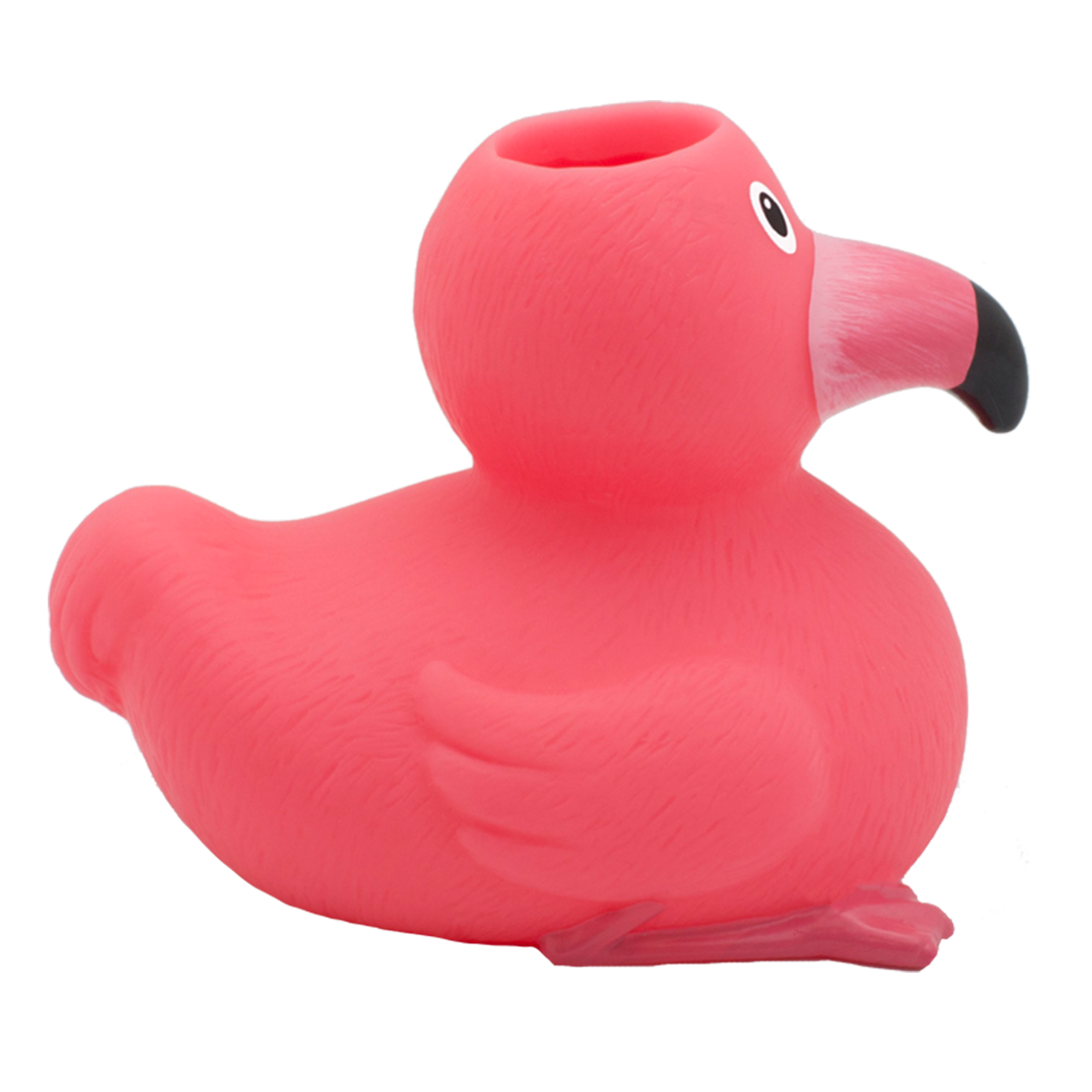 LILALU Share Happiness – Badeente für Kinder und Erwachsene – Quietscheente  – Flamingo Ente