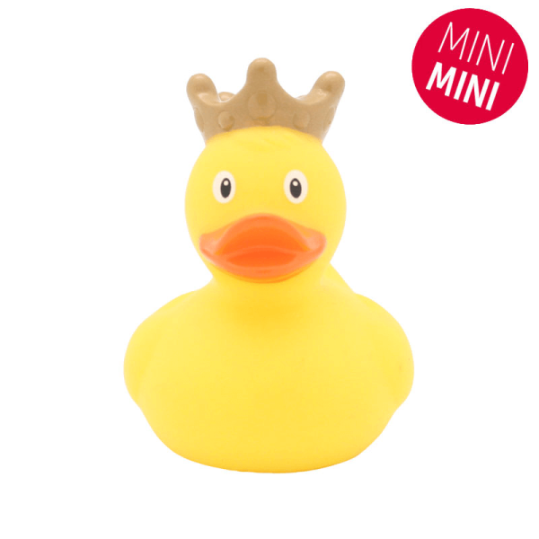 mini yellow duck with crown