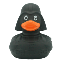 LILALU rubber duck black star frontal view