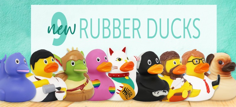 9 new rubber ducks