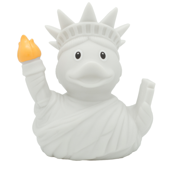LILALU rubber duck Freedom white frontal view