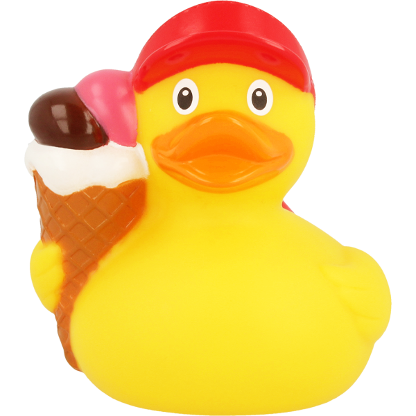 LILALU rubber duck Ice Cream frontal view