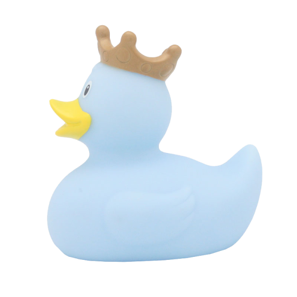 Duck with a crown, light blue | Classic Ducks | Rubber Ducks | LILALU
