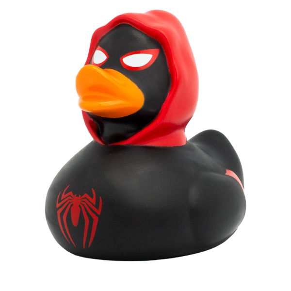 Black Spidy Duck, red