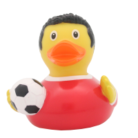 Fußballer Ente, rot