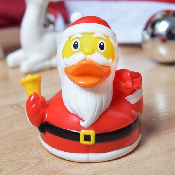 LILALU rubber duck Santa Claus with Christmas decoration