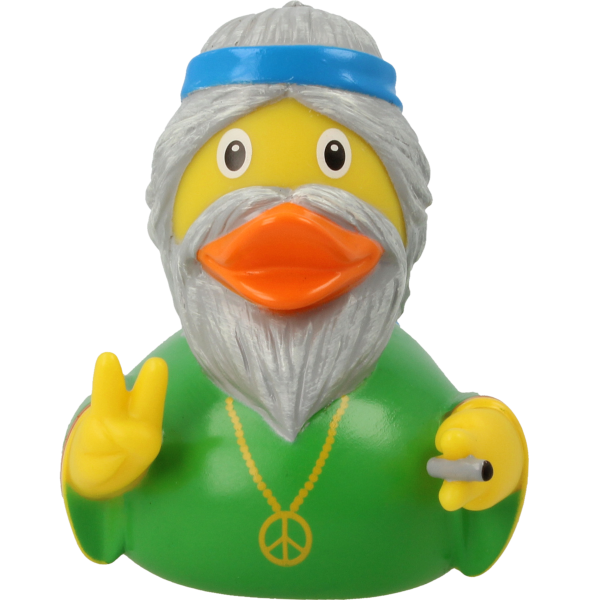 LILALU - SHARE HAPPINESS - Hippie Rubber Duck - design by LILALU