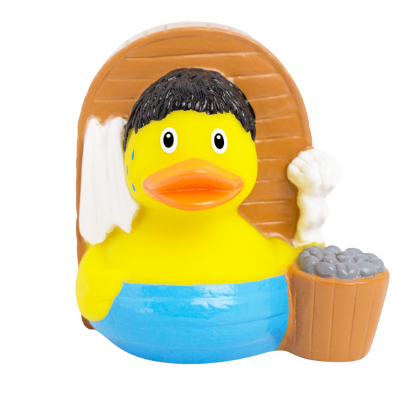LILALU rubber duck Sauna frontal view