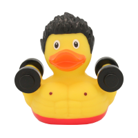 LILALU - SHARE HAPPINESS - Bodybuilder rubber duck - design by LILALU