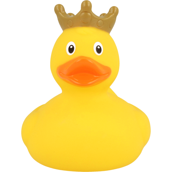 Duck with a crown, yellow