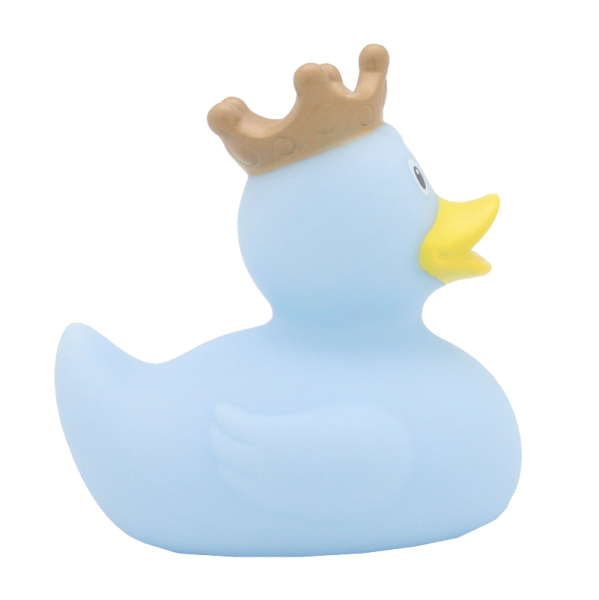 Duck with a crown, light blue | Classic Ducks | Rubber Ducks | LILALU