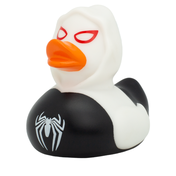 Black Spidy Duck, white