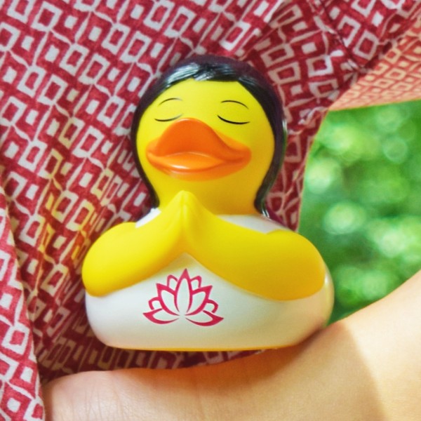 LILALU rubber duck Yoga with yoga pose