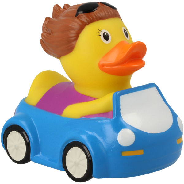 LILALU rubber duck car driver female right half